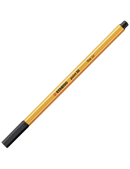  C/10 stabilo point 88 negro nº46 punta de fibra 0,4mm 